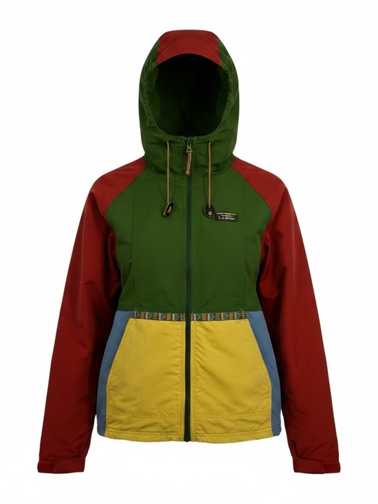 L.L. Bean Jackets & Blazers - Women’s LL Bean Small Petite MultiColored Nylon Full Zip Mountain Classic Jacket